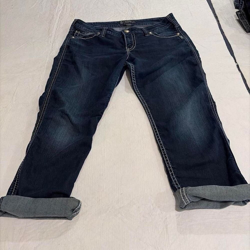 Silver-jeans-co Women's Navy and Blue Jeans